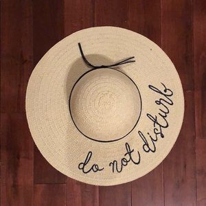 Do not disturb beach hat